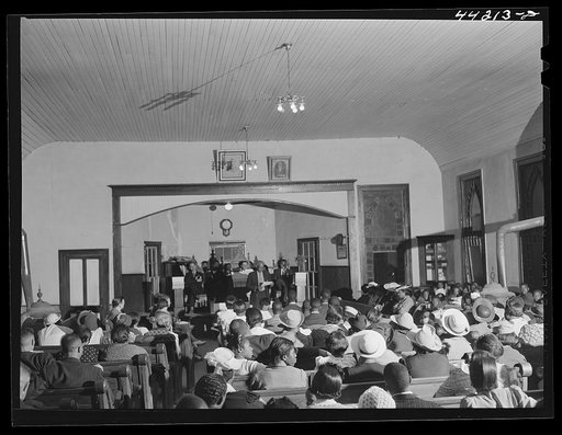 Graduation at the Union Point Negro high school. Greene County, Georgia