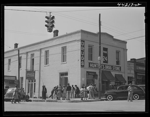 Main street in Greensboro, Greene County, Georgia