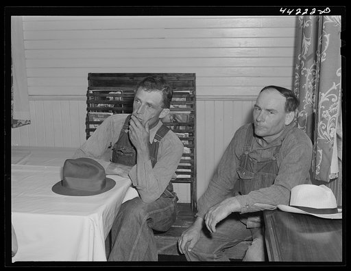 A Food for Defense meeting of white FSA (Farm Security Administration) borrowers at White Plains. Greene County, Georgia