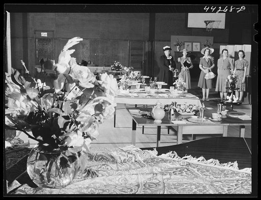 The committee in charge of a flower show held in Greensboro school autitorium. Greene County, Georgia