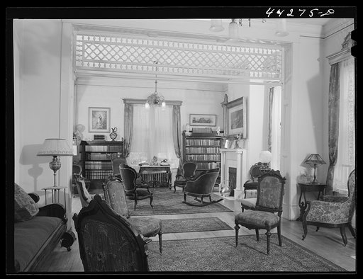 Interior of the Lamb home in Union Point. Mr. Harold Lamb is the owner of the mill in Union Point. Greene County, Georgia