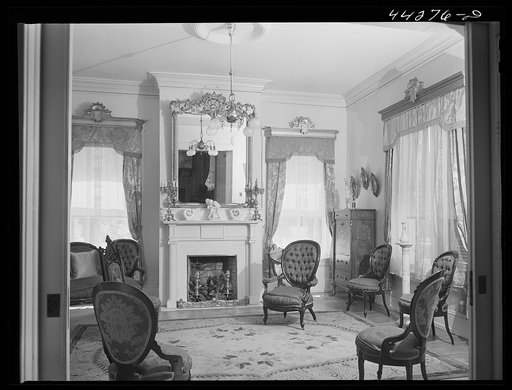 Interior of the Lamb home in Union Point. Mr. Harold Lamb is the owner of the mill in Union Point. Union Point, Greene County, Georgia