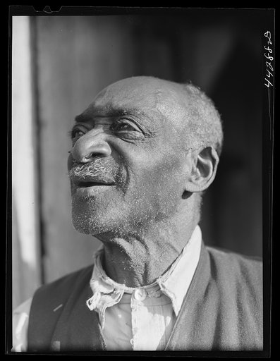 Untitled photo, possibly related to: Mr. Henry Brooks, ex-slave. Parks Ferry Road, Greene County, Georgia