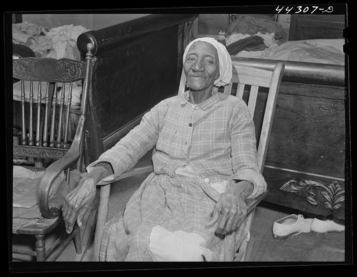 Untitled photo, possibly related to: "Grandma Lawrence" had lived on Mercer Reynolds plantation for many years. Greene County, Georgia