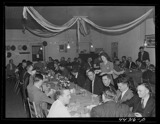 Untitled photo, possibly related to: At a meeting of the Lions Club in Greensboro. Greene County, Georgia