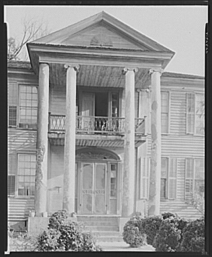 Jefferson Hall, a Greene County antebellum house. Near Union Point, Greene County, Georgia