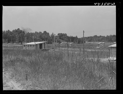 The Kymulga Trailer park, just completed, and ready to accommodate future employees at the nearby powder works. Near Childersburg, Alabama