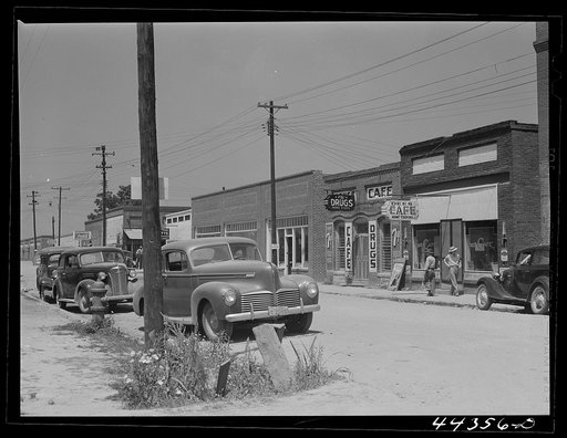 Main street of Childersburg, Alabama