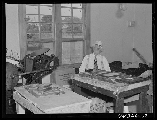 The editor of the Childersburg Press. Childersburg, Alabama