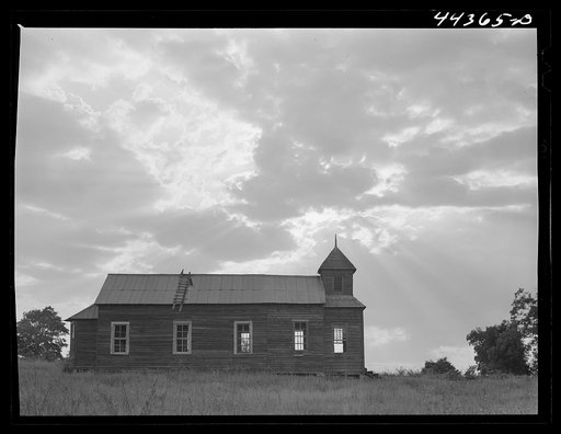 Church along route No. 80 near Lounsboro, Alabama