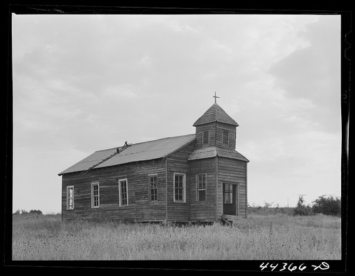 Untitled photo, possibly related to: Church along route No. 80 near Lounsboro, Alabama
