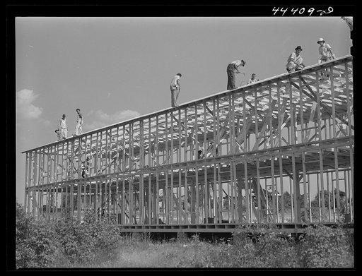 Childersburg, Alabama. Construction of dormitories