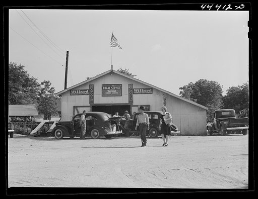 On the main street of Childersburg, Alabama