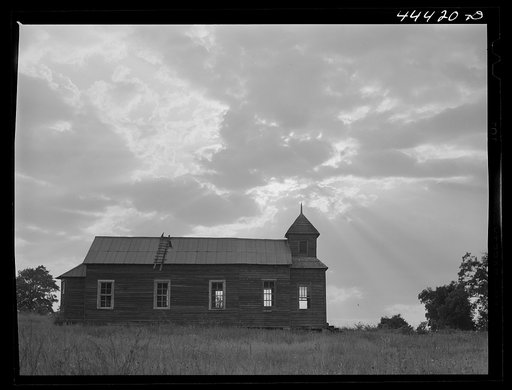 Untitled photo, possibly related to: Church along route No. 80 near Lounsboro, Alabama