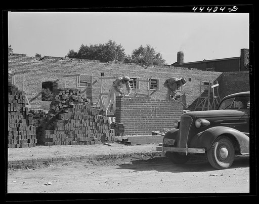 New stores being built on the main street of Childersburg, Alabama