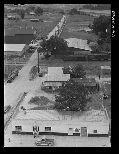 General view of part of Childersburg, Alabama