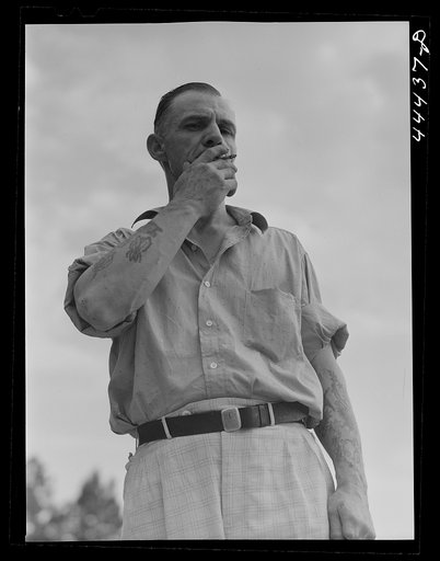 Dutch Gross, ex world war veteran, trapeze artist, airplane stunt man, friend of "Spike" Conner, the famous blood donner, and the only man to fall out of an airplane at 2000 feet and live (he fell on high tension wire)  Better known as "the Flying Dutchman," he has made a profession of operating bus
