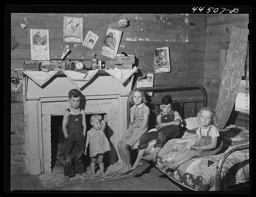 Children of a WPA (Work Projects Administration) worker's family near Siloam, Greene County, Georgia