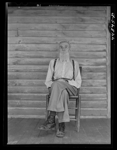 Mr. Sam Turner, one of the oldest residents of Greene County. Near Liberty, Georgia