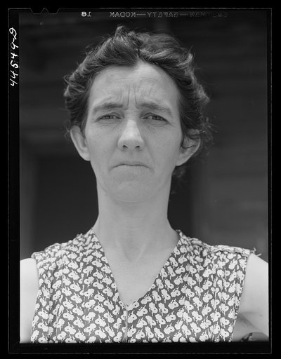 Wife of a WPA (Work Projects Administration) worker near Siloam. Greene County, Georgia