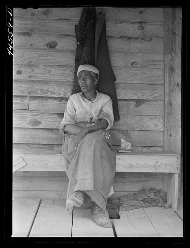 Mother of Mr. Allen Mathews, FSA (Farm Security Administration) borrower. Near Greshamville, Greene County, Georgia