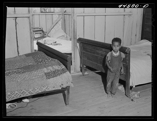 Children of a Negro FSA (Farm Security Administration) borrower. Greene County, Georgia