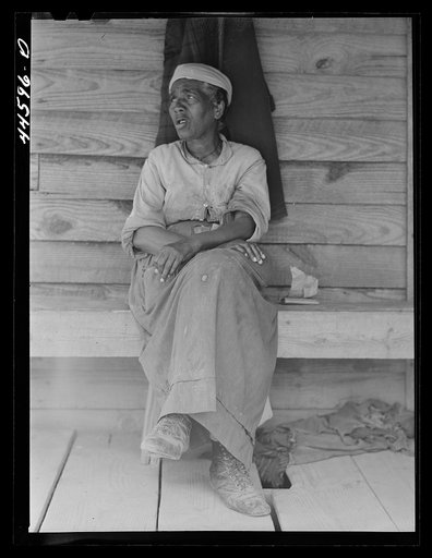Untitled photo, possibly related to: Mother of Mr. Allen Mathews, FSA (Farm Security Administration) borrower. Near Greshamville, Greene County, Georgia