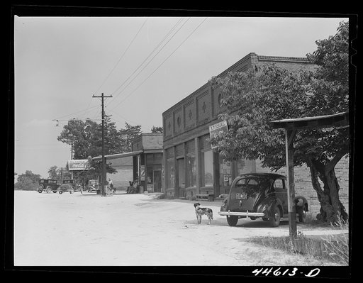 Main street of Penfield. Greene County, Georgia