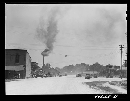 Untitled photo, possibly related to: Main street in Woodville, Greene County, Georgia