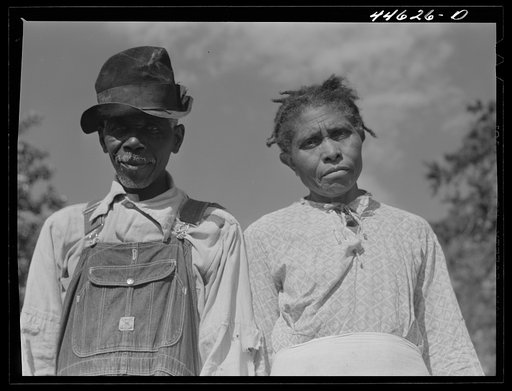Negro tenant farmer and his wife. Greene County, Georgia