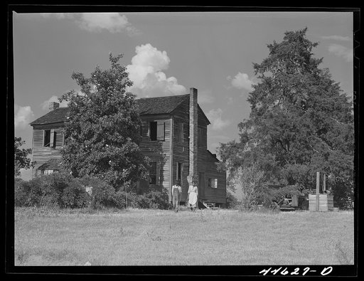 Untitled photo, possibly related to: The old Armour plantation home now occupied by a Negro tenant family. Greene County, Georgia