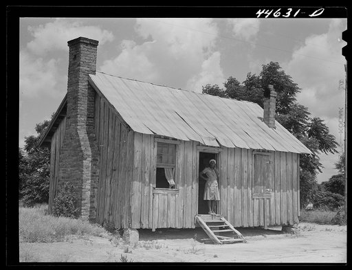 The home of Mary Sue Turner whose husband is a sawmill worker. Near Siloam, Greene County, Georgia