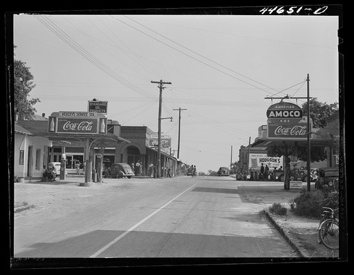 Main street of Siloam, Greene County, Georgia