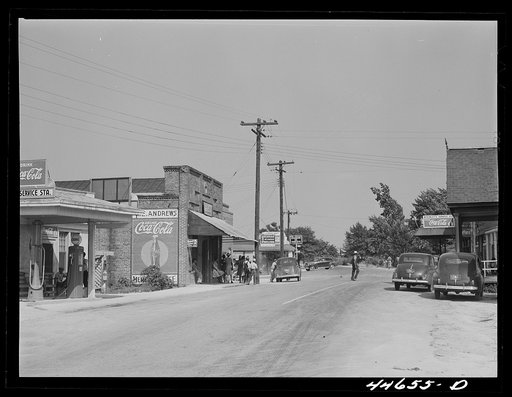 Untitled photo, possibly related to: Main street of Siloam, Greene County, Georgia