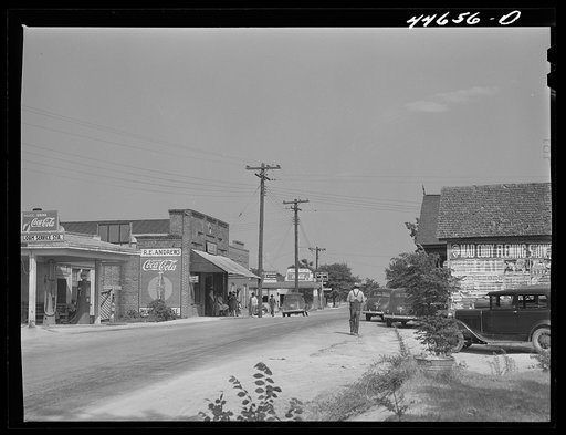 Untitled photo, possibly related to: Main street of Siloam, Greene County, Georgia