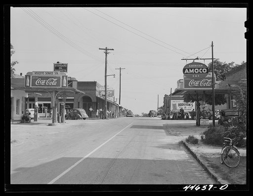 Untitled photo, possibly related to: Main street of Siloam, Greene County, Georgia