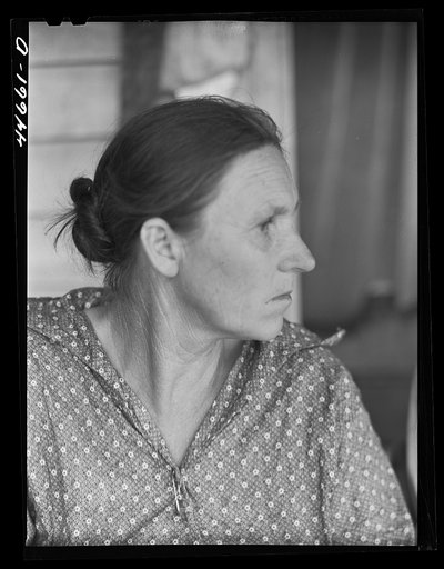 Untitled photo, possibly related to: Tenant farmer's wife near Penfield, Greene County, Georgia