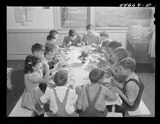 Five-cent hot lunches at the Woodville public school. Greene County, Georgia
