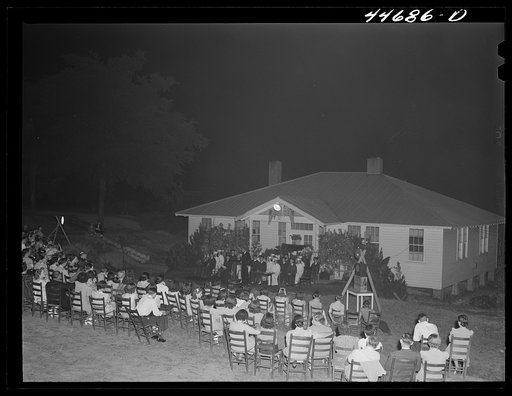 At the outdoor graduation of the Union Point high school. Union Point, Greene County, Georgia