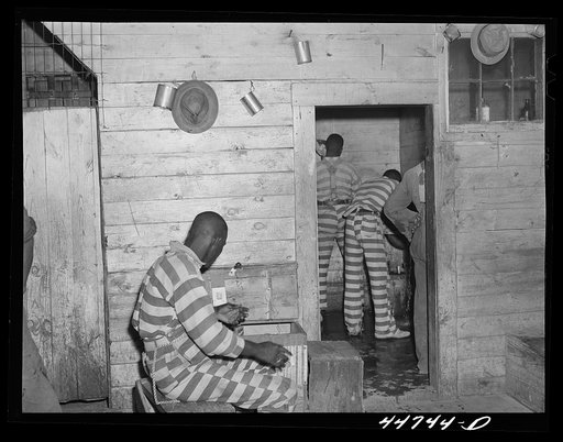 In the convict camp in Greene County, Georgia