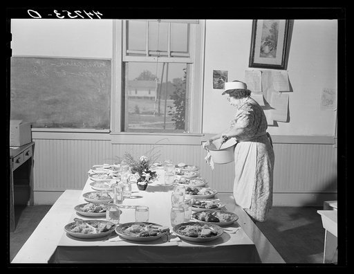 Five-cent hot lunches at the Woodville public school. Greene County, Georgia