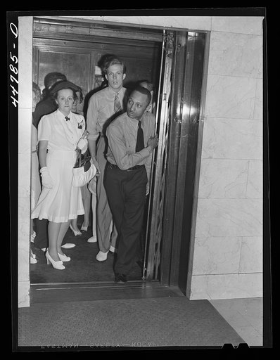 Untitled photo, possibly related to: Elevator operator in the Barr Building. Washington, D.C.