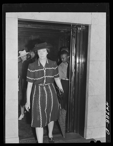 Untitled photo, possibly related to: Elevator operator in the Barr Building. Washington, D.C.