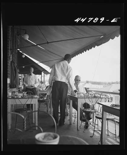 Untitled photo, possibly related to: Negro waiter in Hertzog's, seafood restaurant along the waterfront. Washington, D.C.
