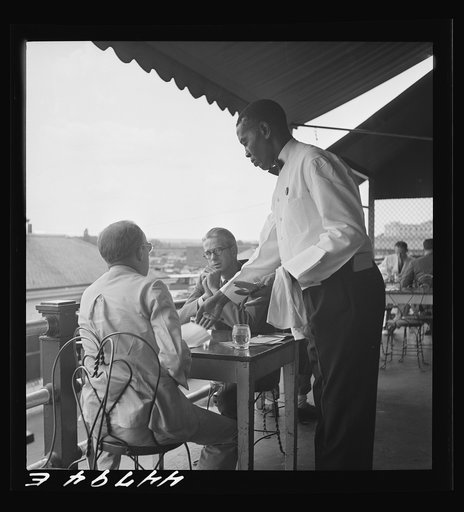 Untitled photo, possibly related to: Negro waiter in Hertzog's, seafood restaurant along the waterfront. Washington, D.C.
