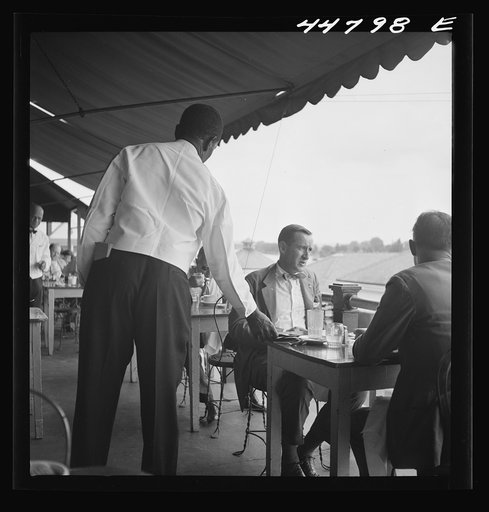 Untitled photo, possibly related to: Negro waiter in Hertzog's, seafood restaurant along the waterfront. Washington, D.C.