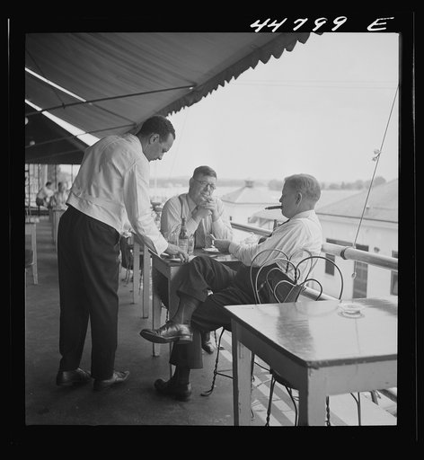 Untitled photo, possibly related to: Negro waiter in Hertzog's, seafood restaurant along the waterfront. Washington, D.C.