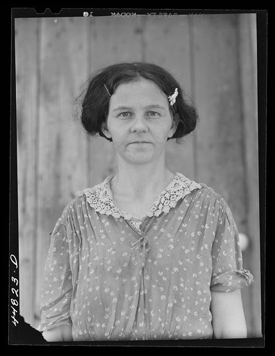 This woman, with her family, must move out of the area in Caroline County that is being taken over by the Army. Caroline County, Virginia
