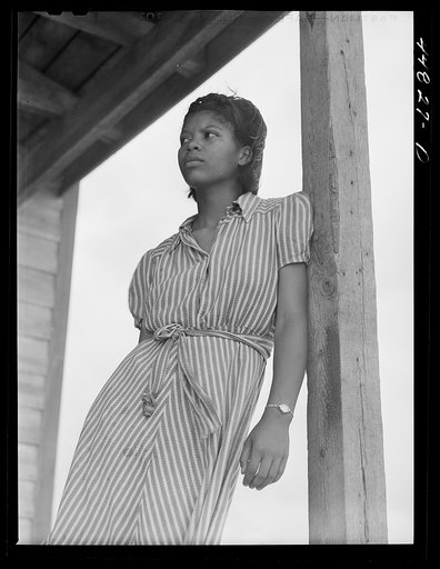 Daughter of one of the families who must move out of the area that is being taken over by the Army. Caroline County, Virginia