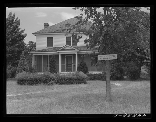 House that has been evacuated to make room for the Army maneuver grounds. Caroline County, Virginia
